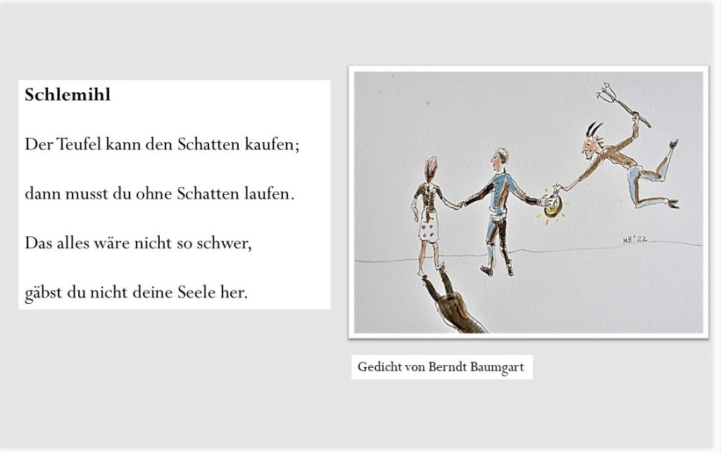 Illustrierte Gedichte von Schriftsteller Berndt Baumgart
